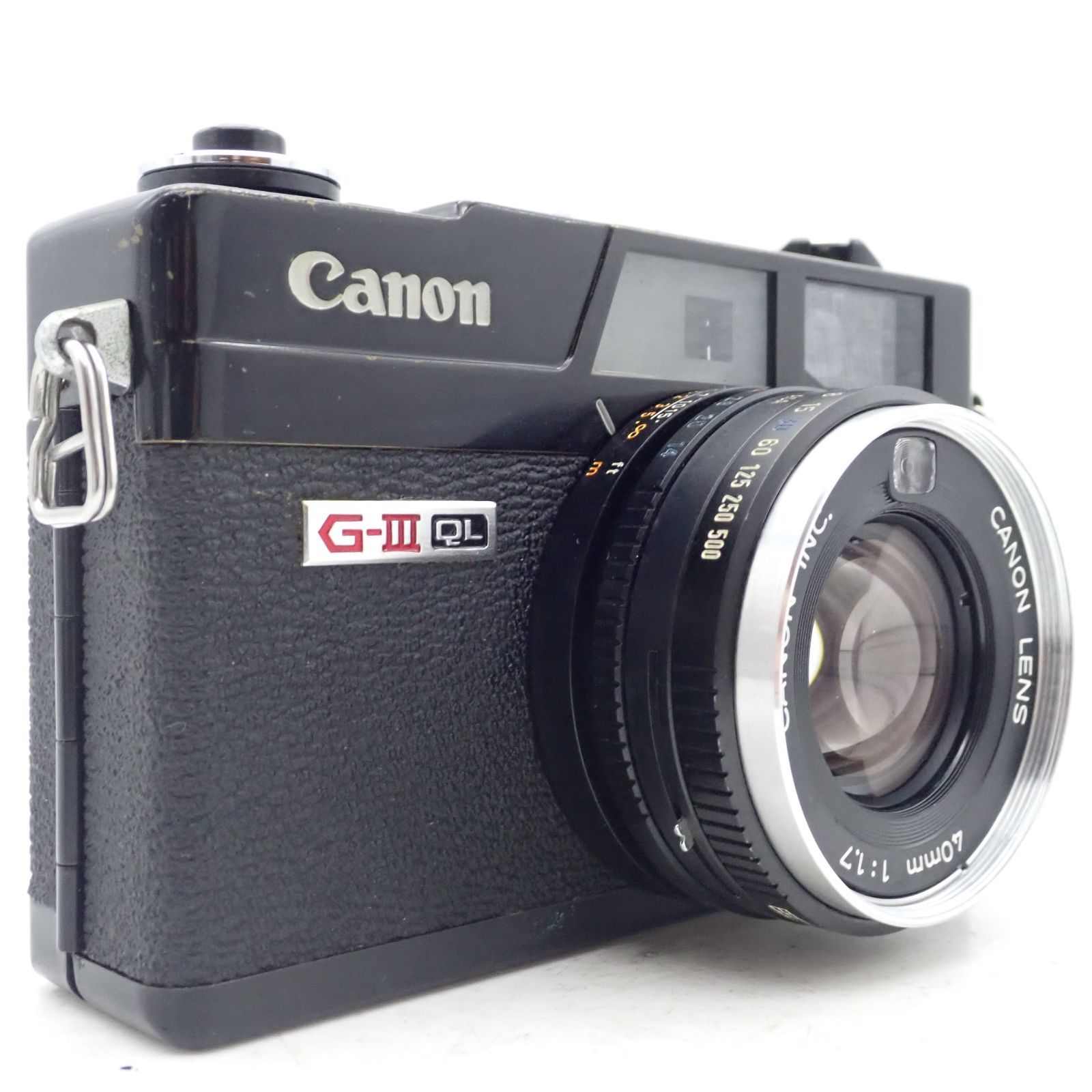 良品 Canon Canonet QL17 G-III G3 ブラックペイント 40mm f1.7 レンジ