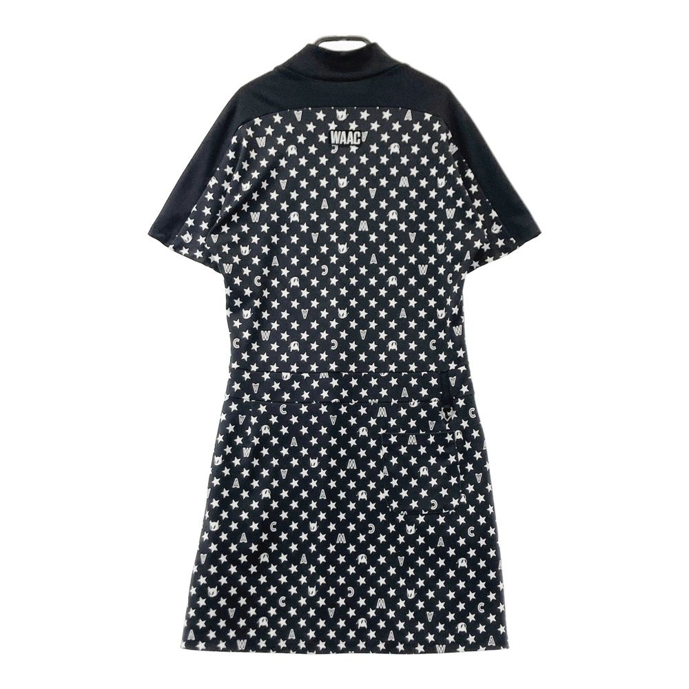 サイズ：2 WAAC ワック 半袖ワンピース 総柄 ブラック系 [240101613421