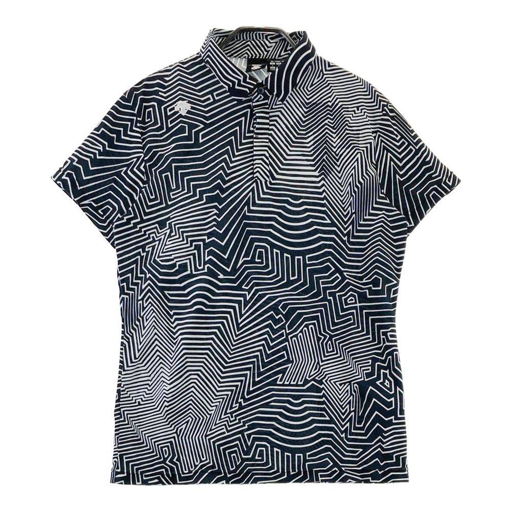 サイズ：L DESCENTE GOLF デサントゴルフ 半袖ポロシャツ 総柄