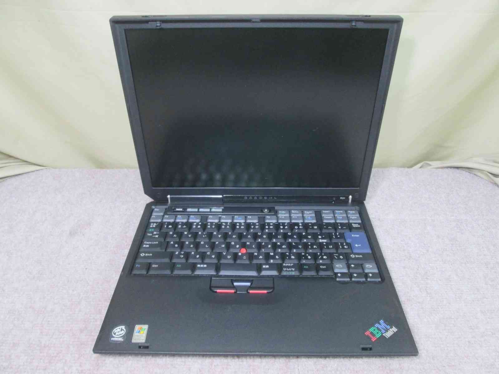 Lenovo ThinkPad R31 2656-M6J 【WindowsXP世代のPC】 均一／電源投入