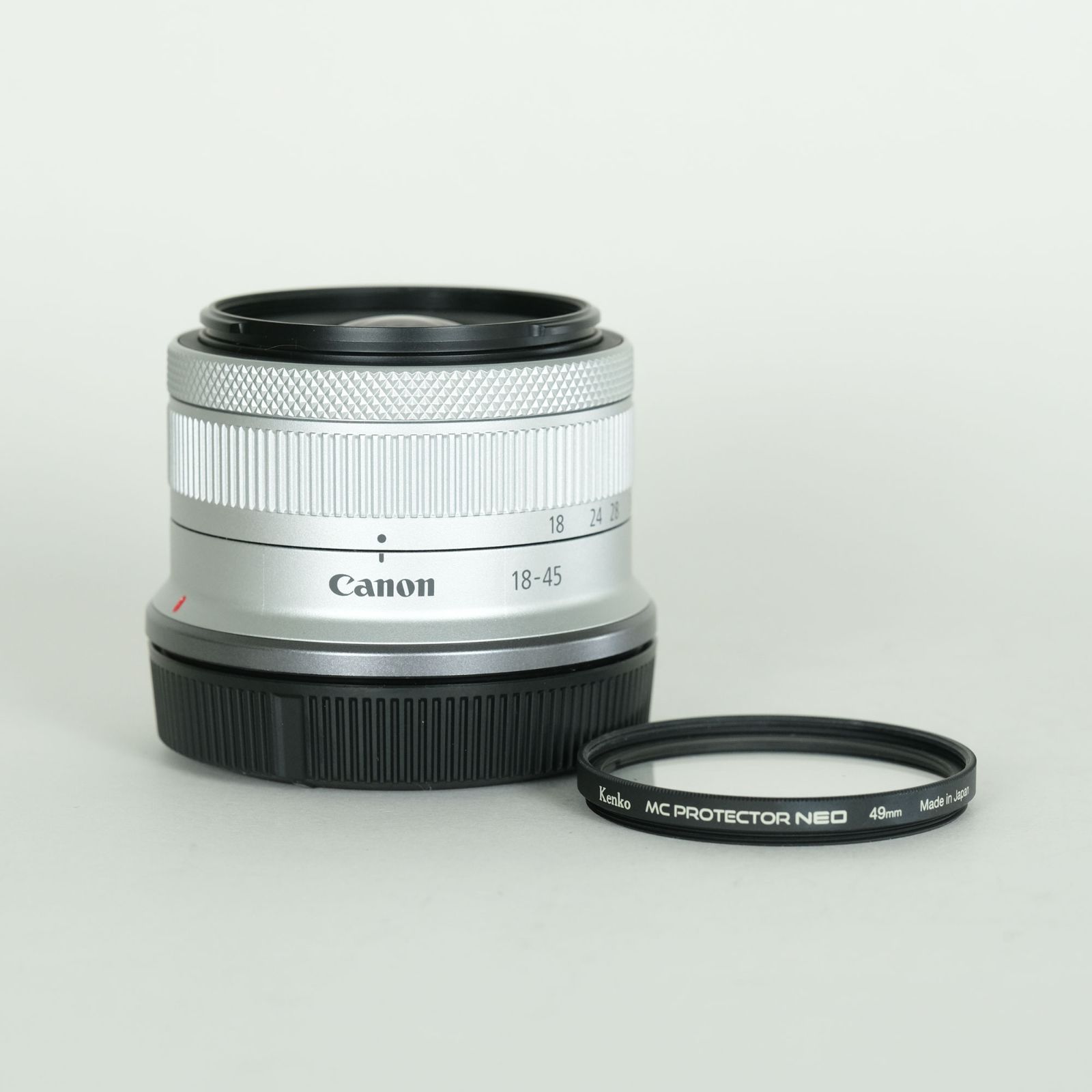美品 | フィルター付] Canon RF-S 18-45mm F4.5-6.3 IS STM [シルバー