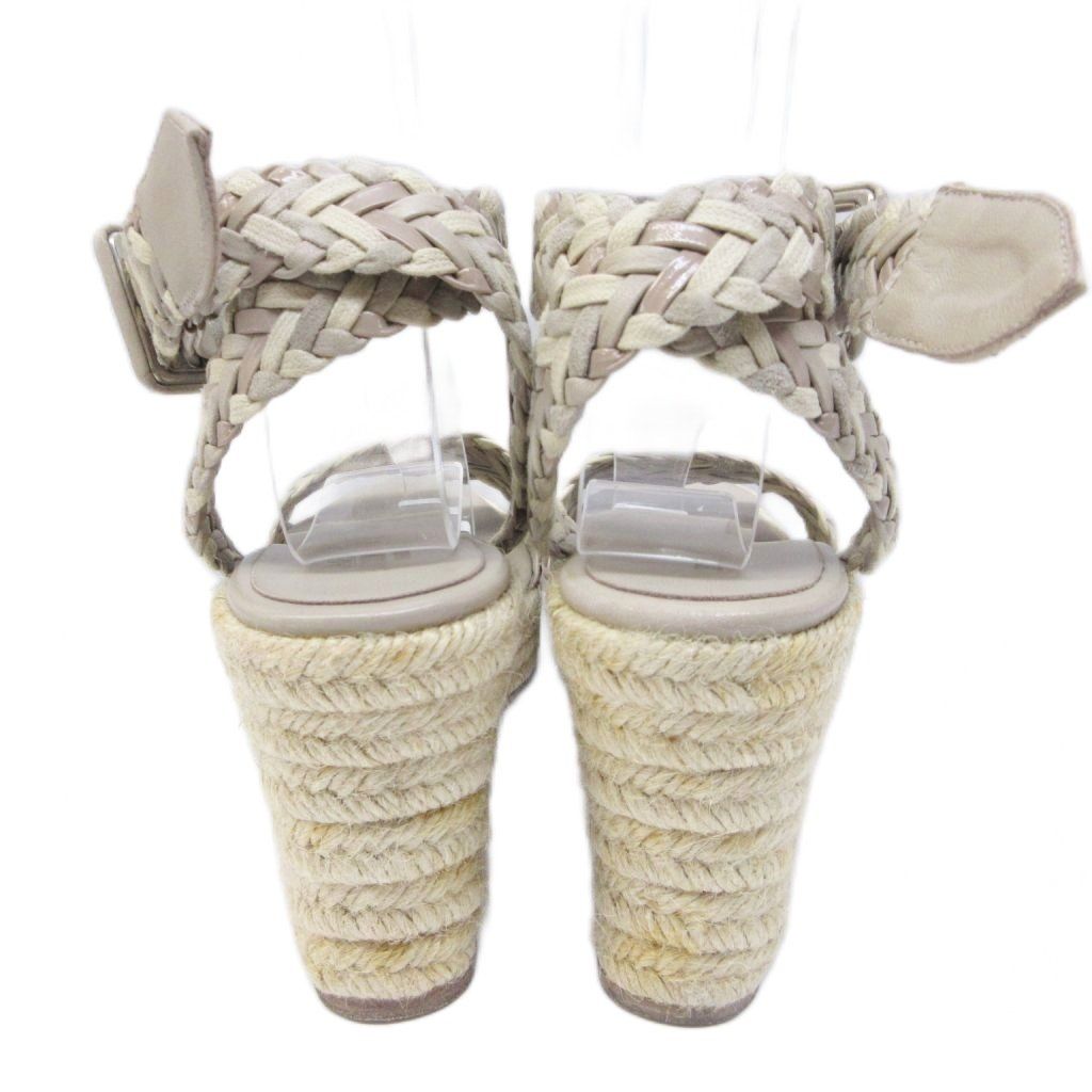 エルメス HERMES イネス エスパドリーユ サンダル ウェッジソール 厚底