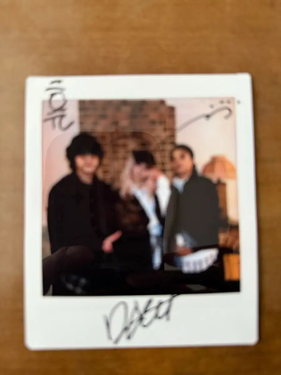 バンド OurR 全員 サインチェキ ポラロイド