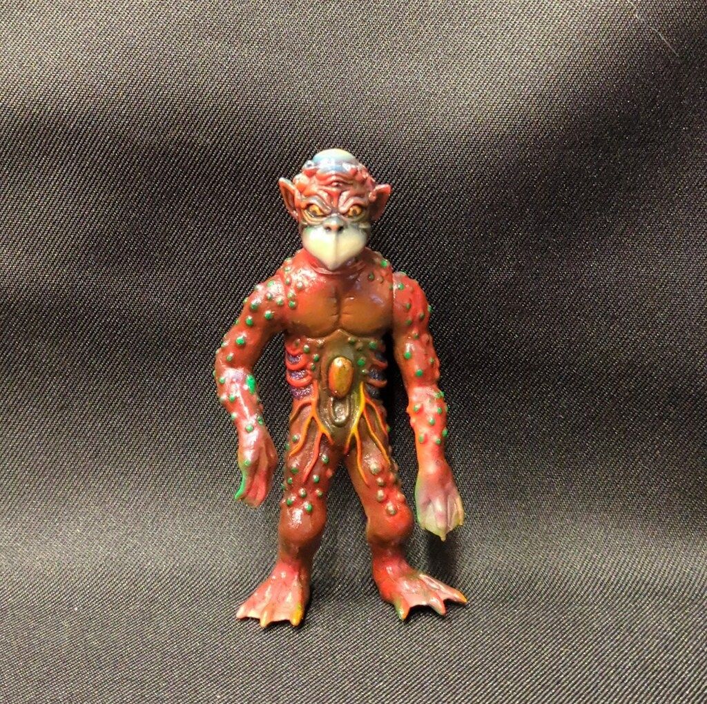 シカルナ・工房 幻獣ソフトシリーズ 渇覇(カッパ/オレンジ成型/緑塗装