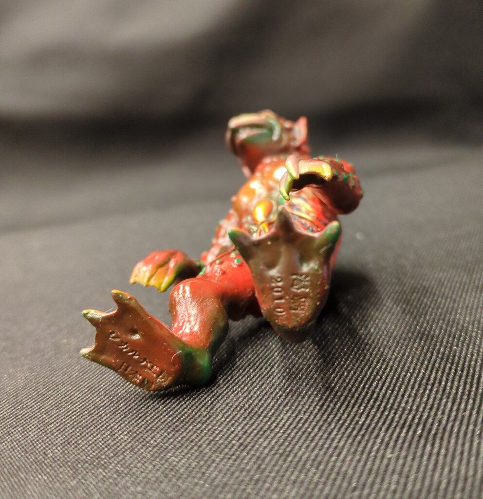 シカルナ・工房 幻獣ソフトシリーズ 渇覇(カッパ/オレンジ成型/緑塗装