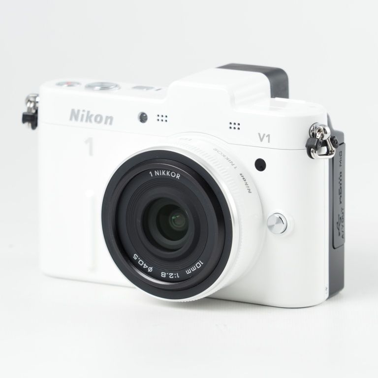 ニコン ミラーレス一眼カメラ Nikon 1 V1 薄型レンズキット ホワイト