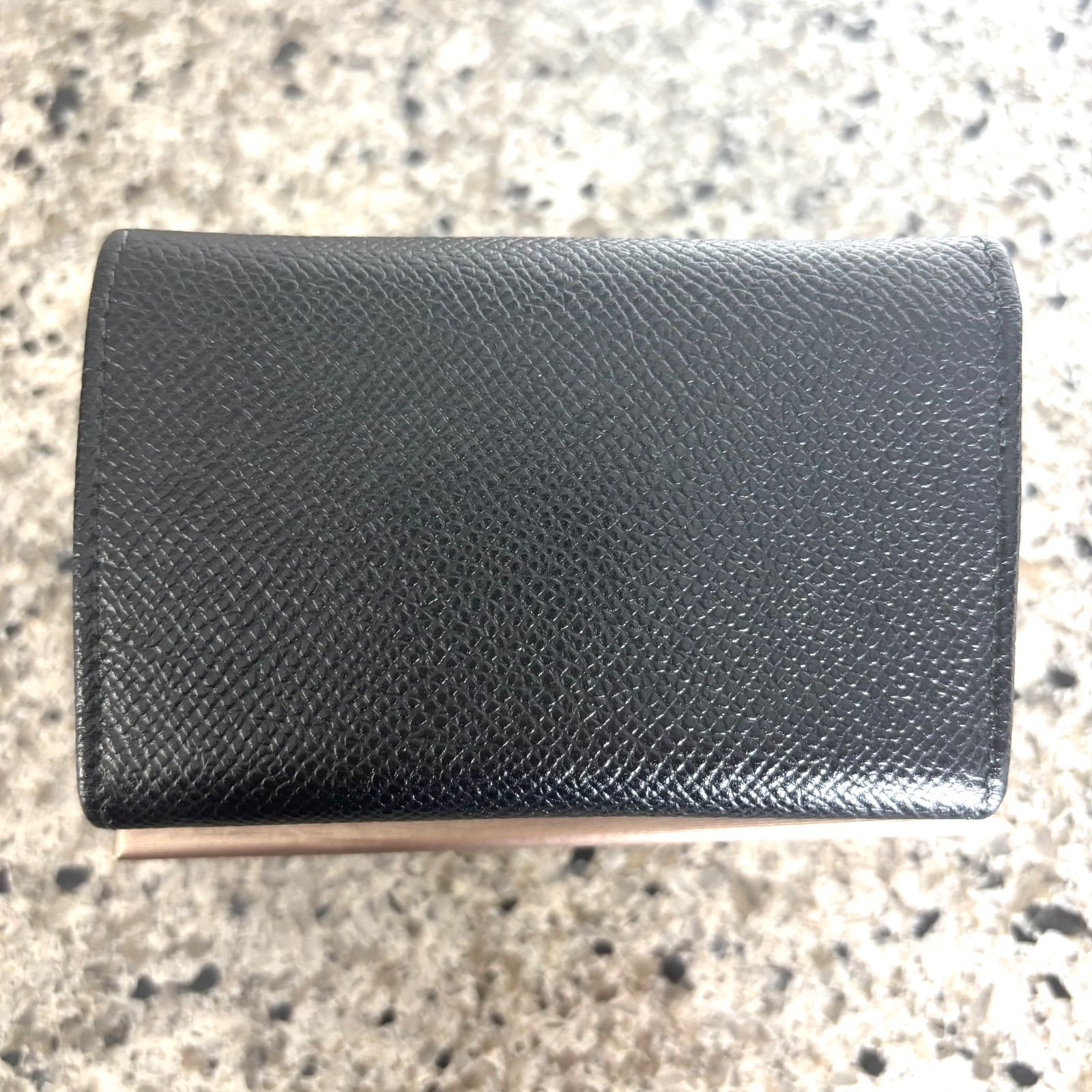 未使用】BVLGARI ブルガリ ブラック レザー 6連キーケース 黒 箱付き