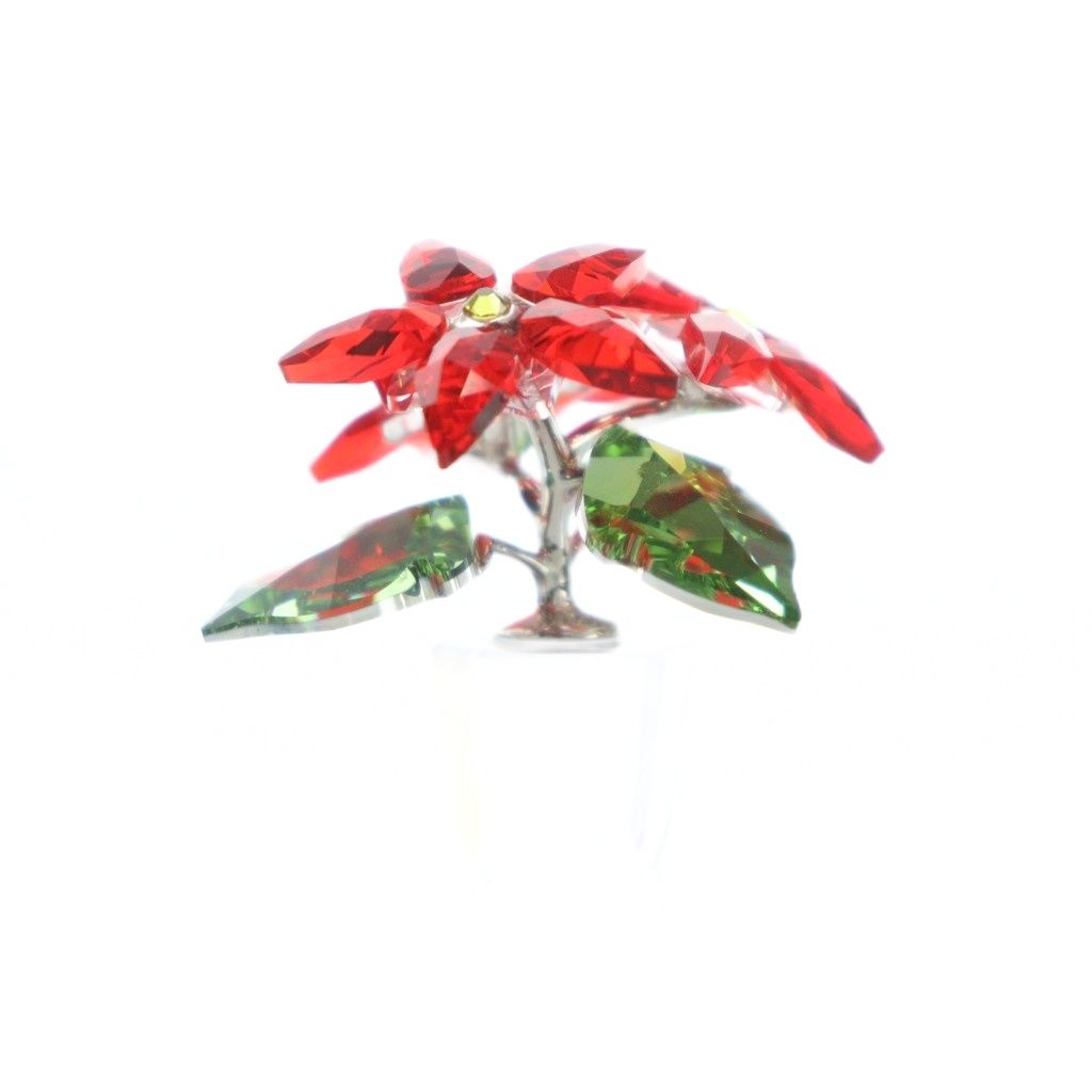 スワロフスキー SWAROVSKI ポインセチア インテリア 置物 クリスタル