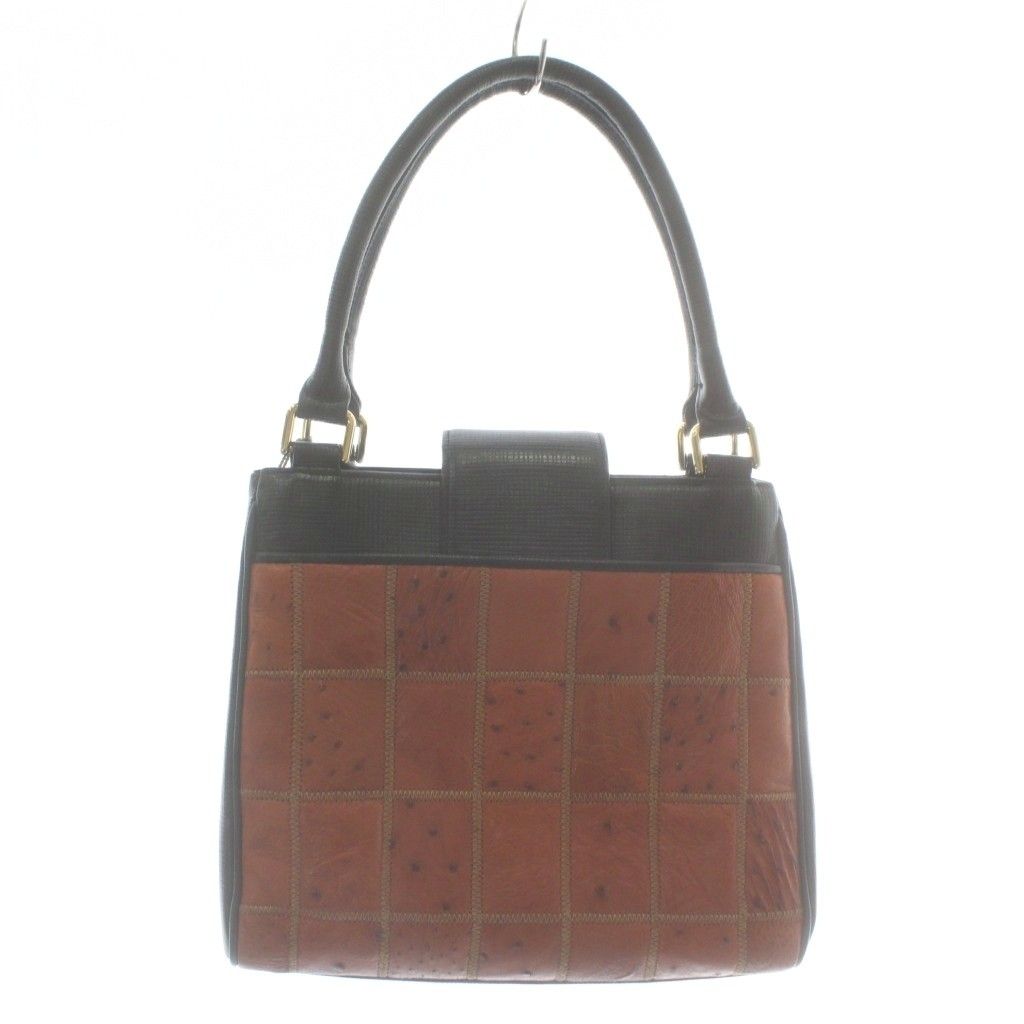 ノーブランド ハンドバッグ トート JRA オーストリッチ レザー