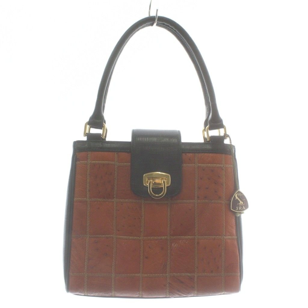 ノーブランド ハンドバッグ トート JRA オーストリッチ レザー