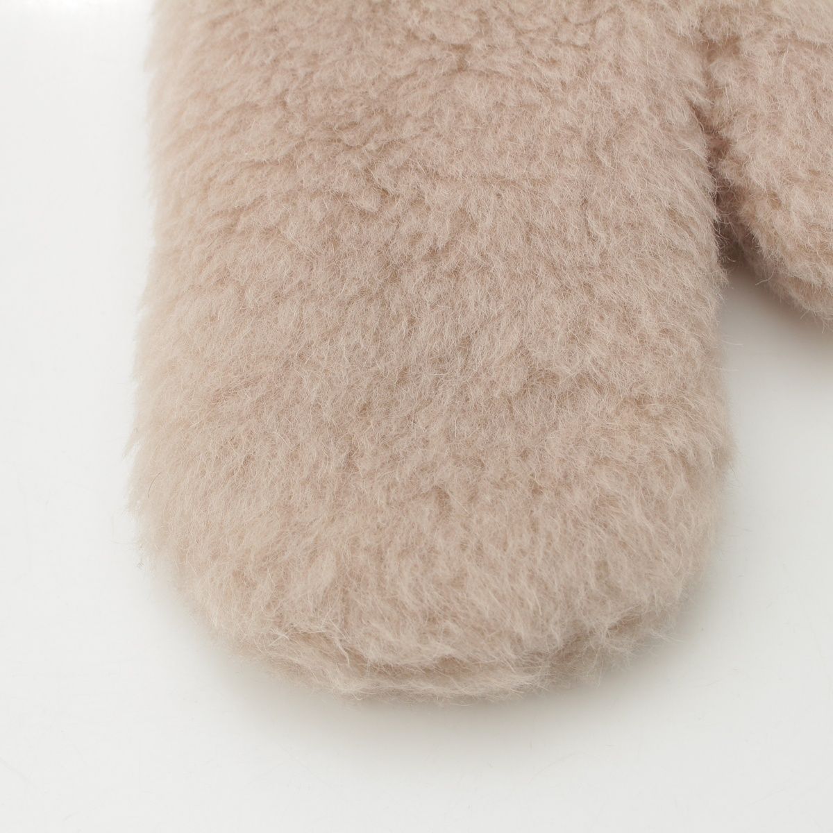 マックスマーラ アルパカ ウール シルク テディベア ボア ミトン