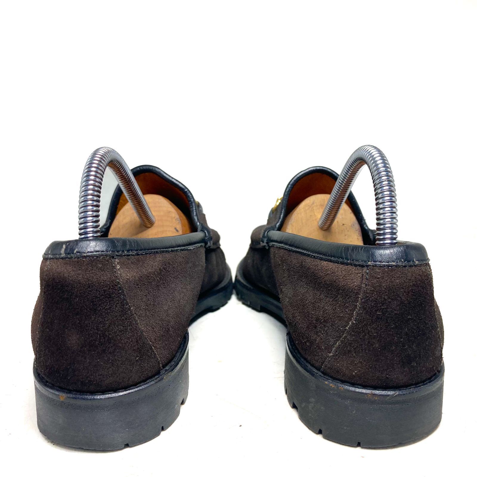 GUCCI グッチ スウェード ホースビットローファー 101-6105 茶 