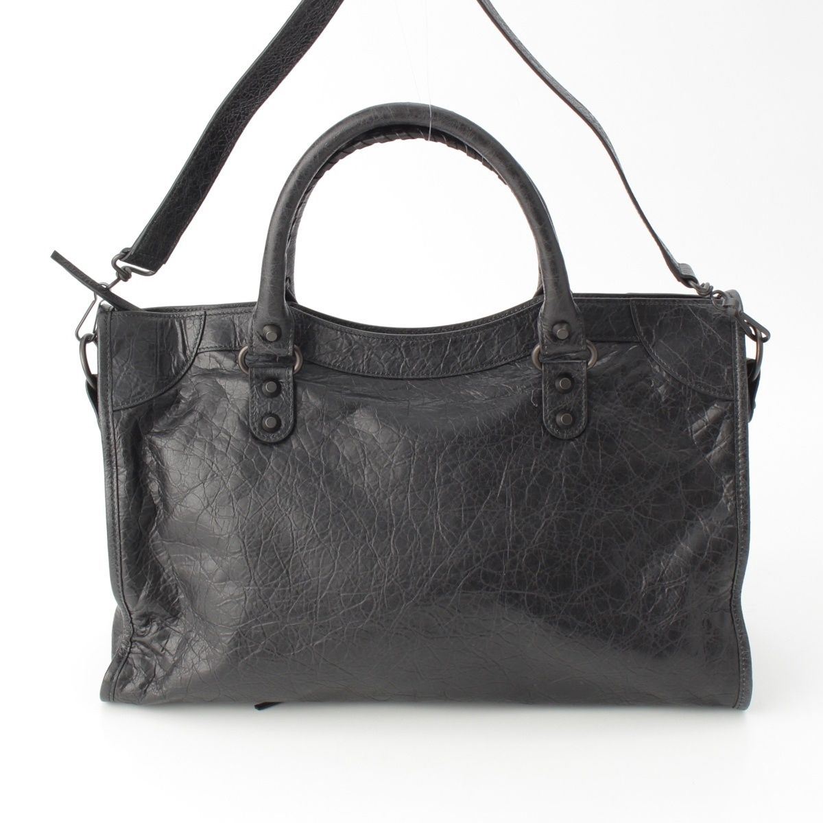 バレンシアガ ル シティ レザー ヴィンテージ加工 ハンドバッグ 2WAY