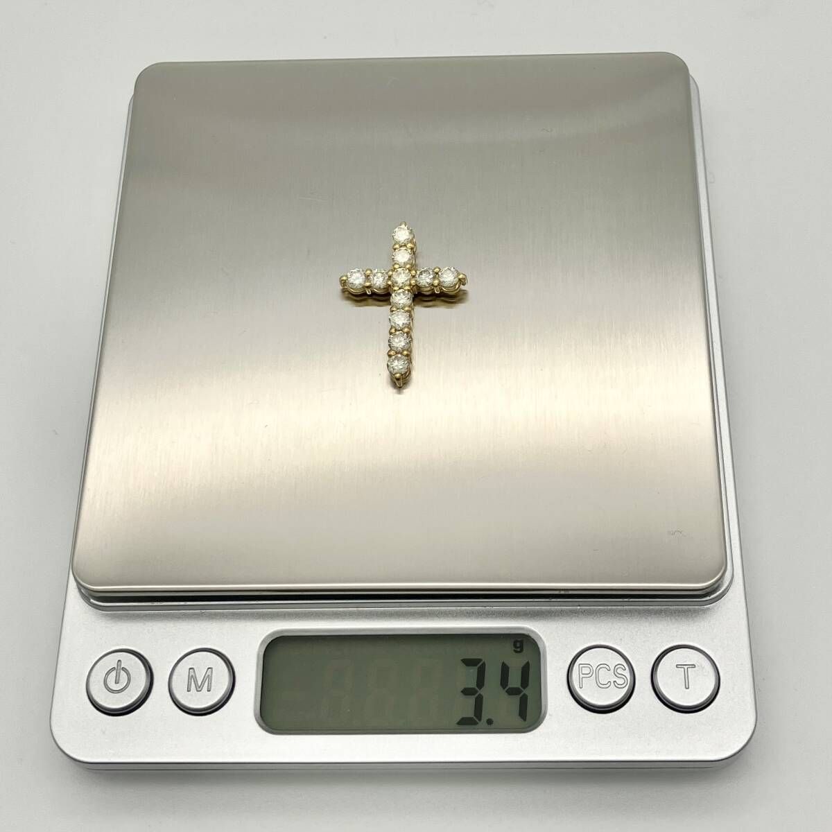 天然ダイヤモンド】K18 18金 ペンダントトップ ダイヤモンド2.07ct 3.4