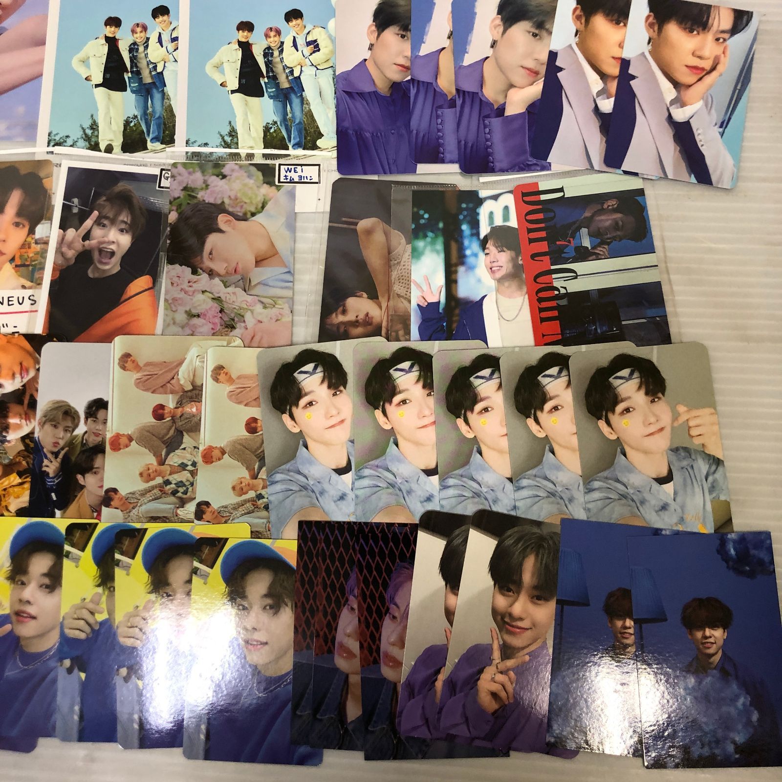 □K-POP多数 男性アイドルトレカ ポストカード 等 MONSTAX TREASURE