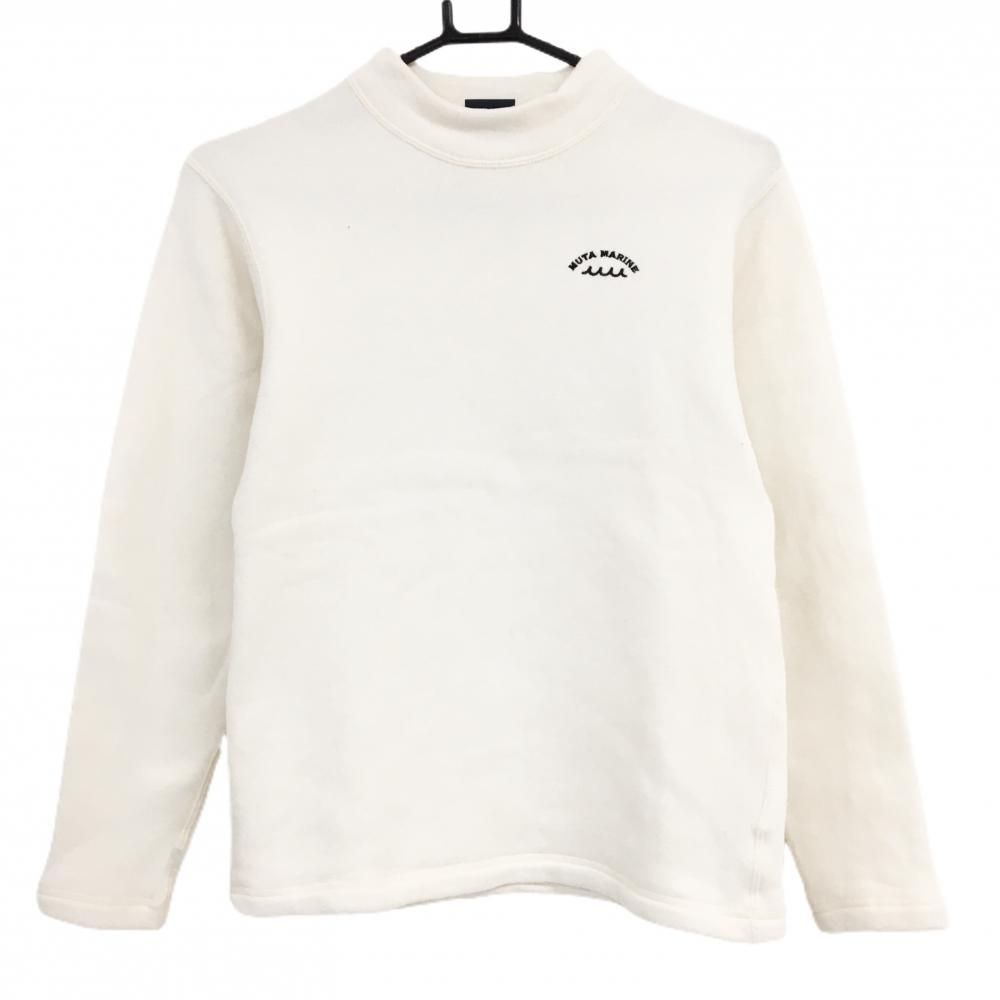 ムータマリン 長袖ハイネックシャツ アイボリー 裏微起毛 レディース 2