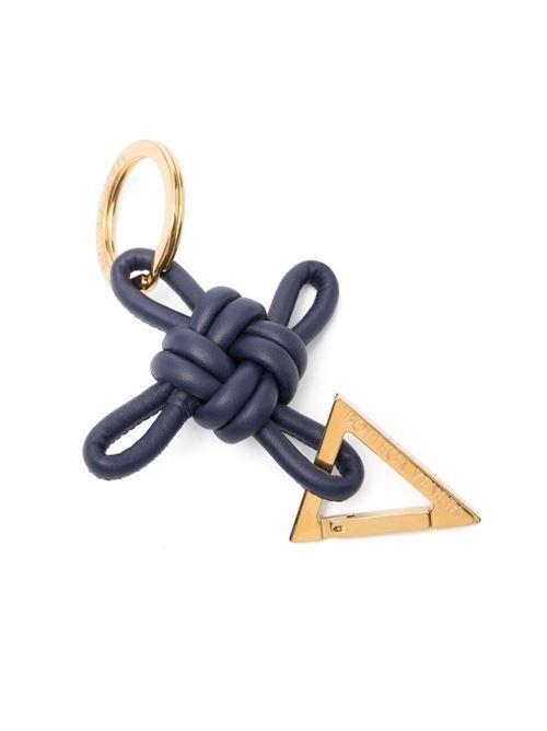 ボッテガ・ヴェネタ トライアングル レザー キーリング 送料無料