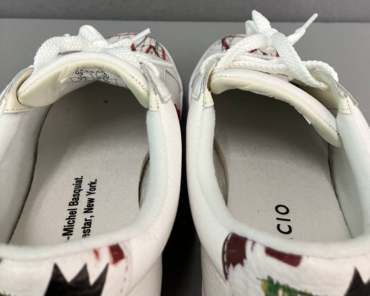 SANGACIO サンガッチョ スニーカー 25cm 白 ホワイト にゅSG Basquiat