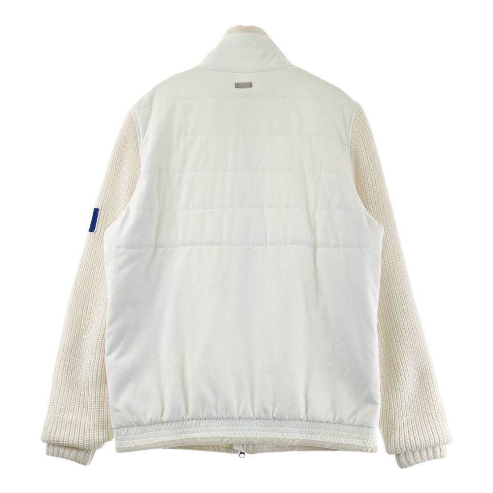 サイズ：6 MASTER BUNNY EDITION マスターバニーエディション  ニット切替 中綿 ジップジャケット  ホワイト系 [240101595023] ゴルフウェア メンズ ストスト