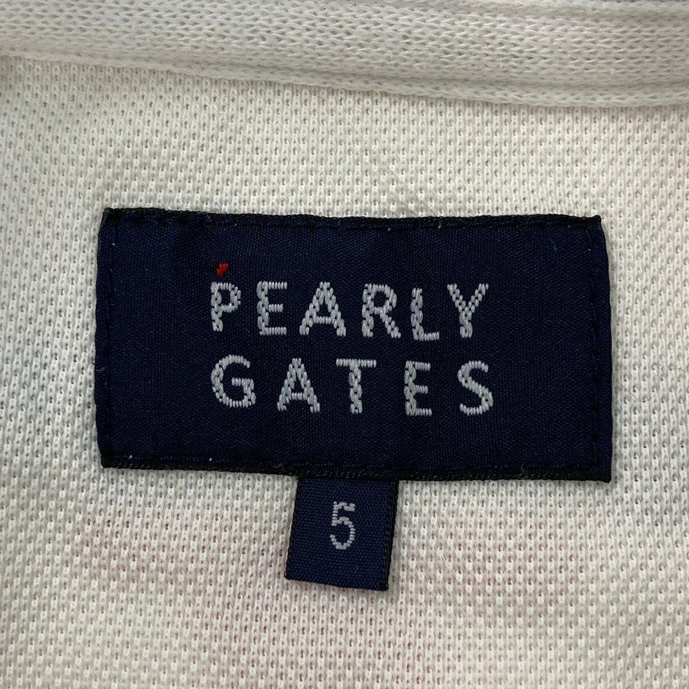 サイズ：5 PEARLY GATES パーリーゲイツ 半袖ポロシャツ ホワイト系