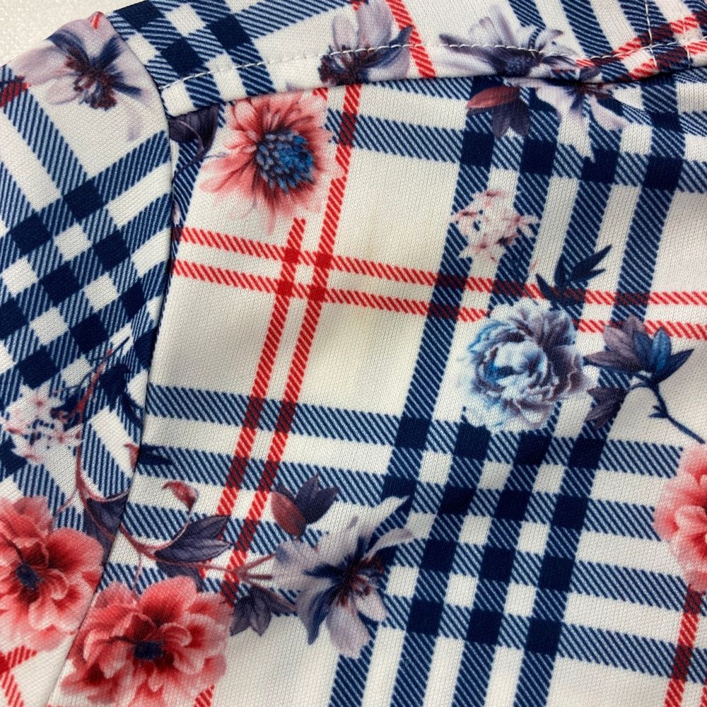 サイズ：S ADMIRAL アドミラル 半袖ポロシャツ チェック柄 ホワイト系