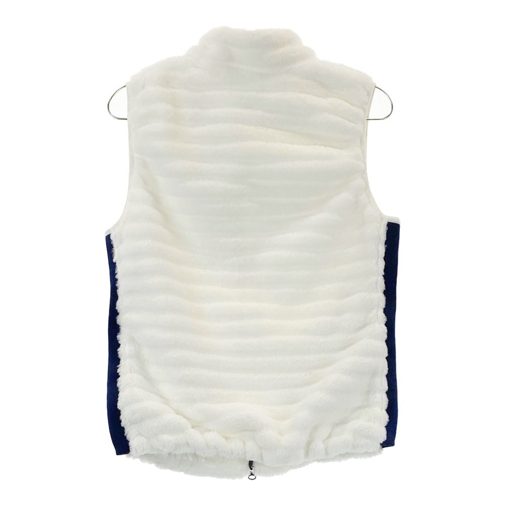 サイズ：L CALLAWAY キャロウェイ ファー ジップベスト ホワイト系