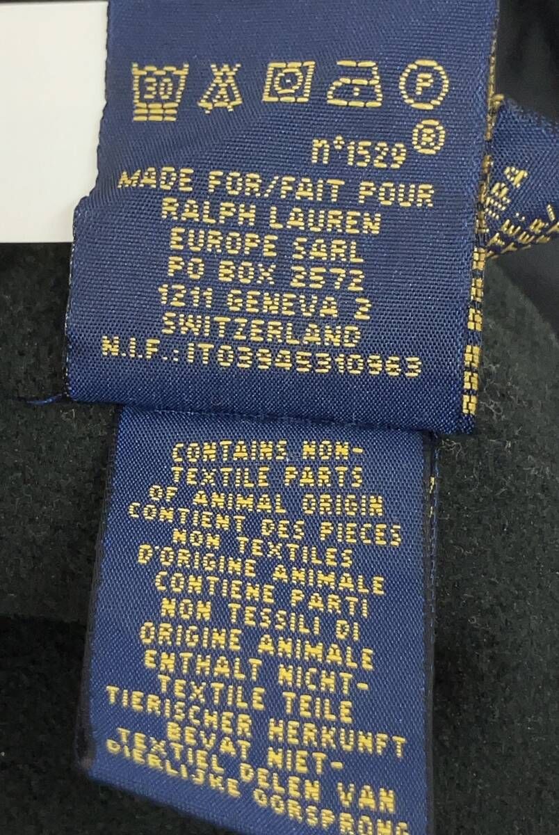 ✴︎未使用に近い✴︎上品シルエット✴︎ラルフローレンブルゾン POLO by Ralph Lauren ブルゾン／Lサイズ／ブラック／ポロラルフ