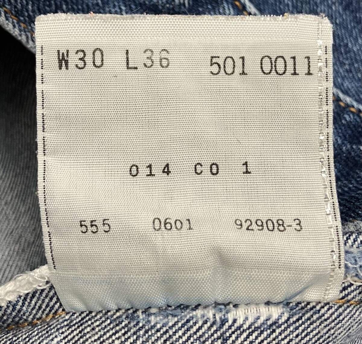 LEVI'S リーバイス ジーンズ 501XX ボタンフライ ボタン裏555 00s BIGE
