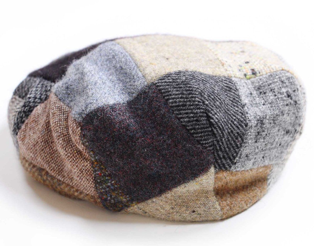 アイルランド製 Jonathan Richard クレイジー パッチワーク ツイード