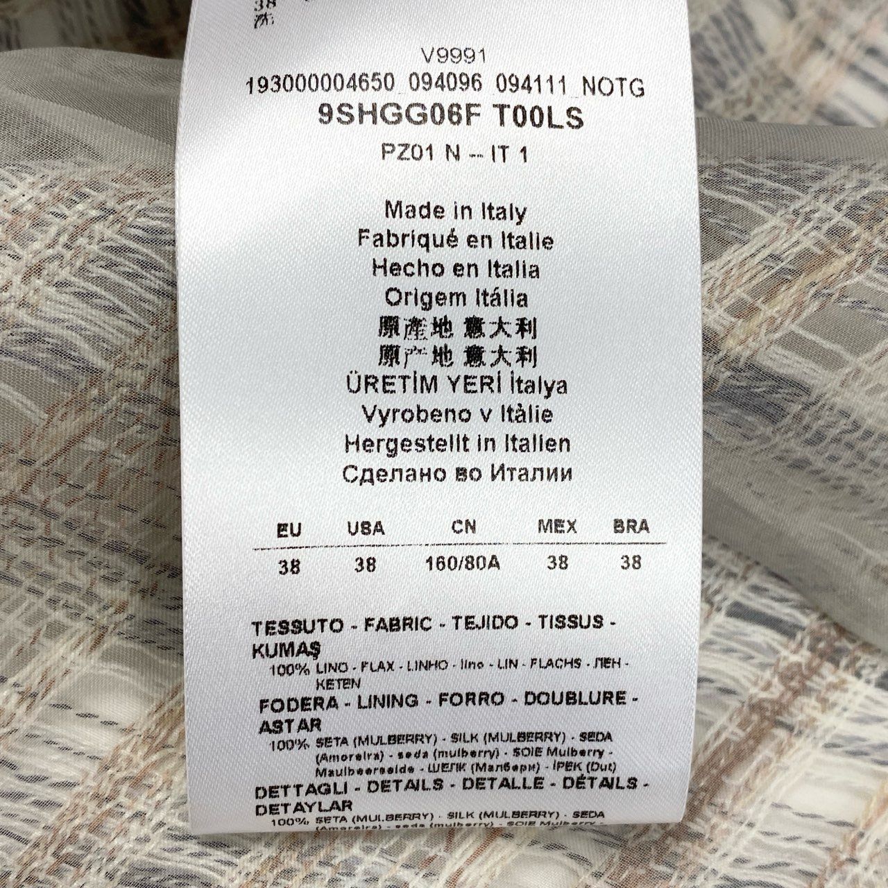 46a30 GIORGIO ARMANI ジョルジオアルマーニ ノーカラージャケット