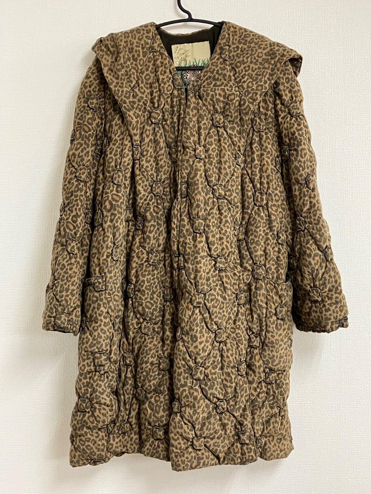 P/伊太利屋 レオパード柄 キルティングコート サイズ11 - メルカリ