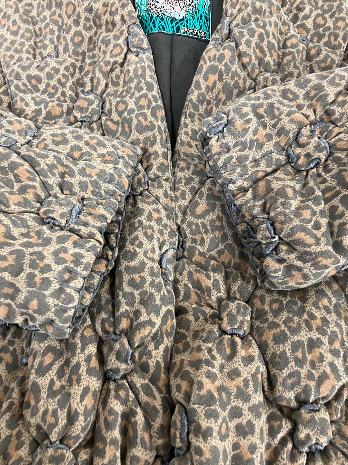 P/伊太利屋 レオパード柄 キルティングコート サイズ11 - メルカリ