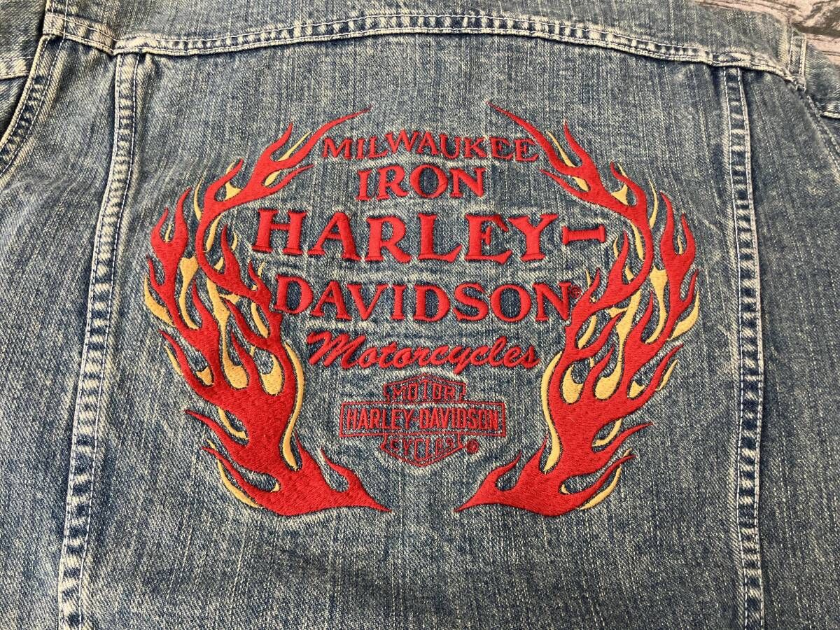 HARLEY DAVISON トラッカージャケット 背面刺繍 size:M - メルカリ