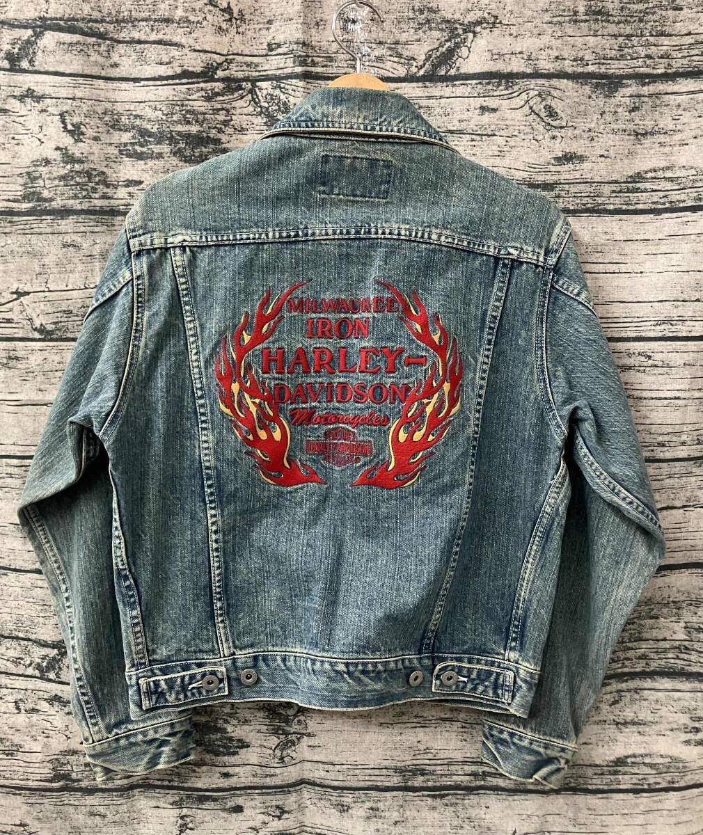 ハーレー トラッカージャケット HARLEY DAVISON トラッカージャケット 背面刺繍 size:M - メルカリ