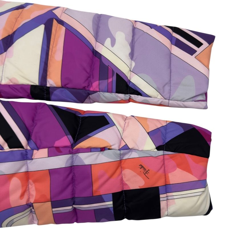 エミリオ・プッチ EMILIO PUCCI フォックスファー総柄ダウンコート