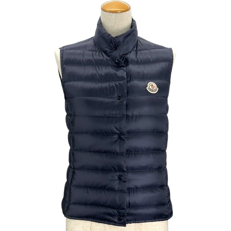 モンクレール MONCLER LIANE ライトダウンベスト ネイビー ナイロン