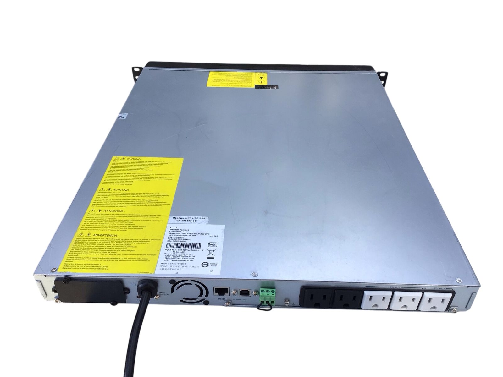 中古］HPE R1500 G5 JP/TW UPS ラックマウント - メルカリ