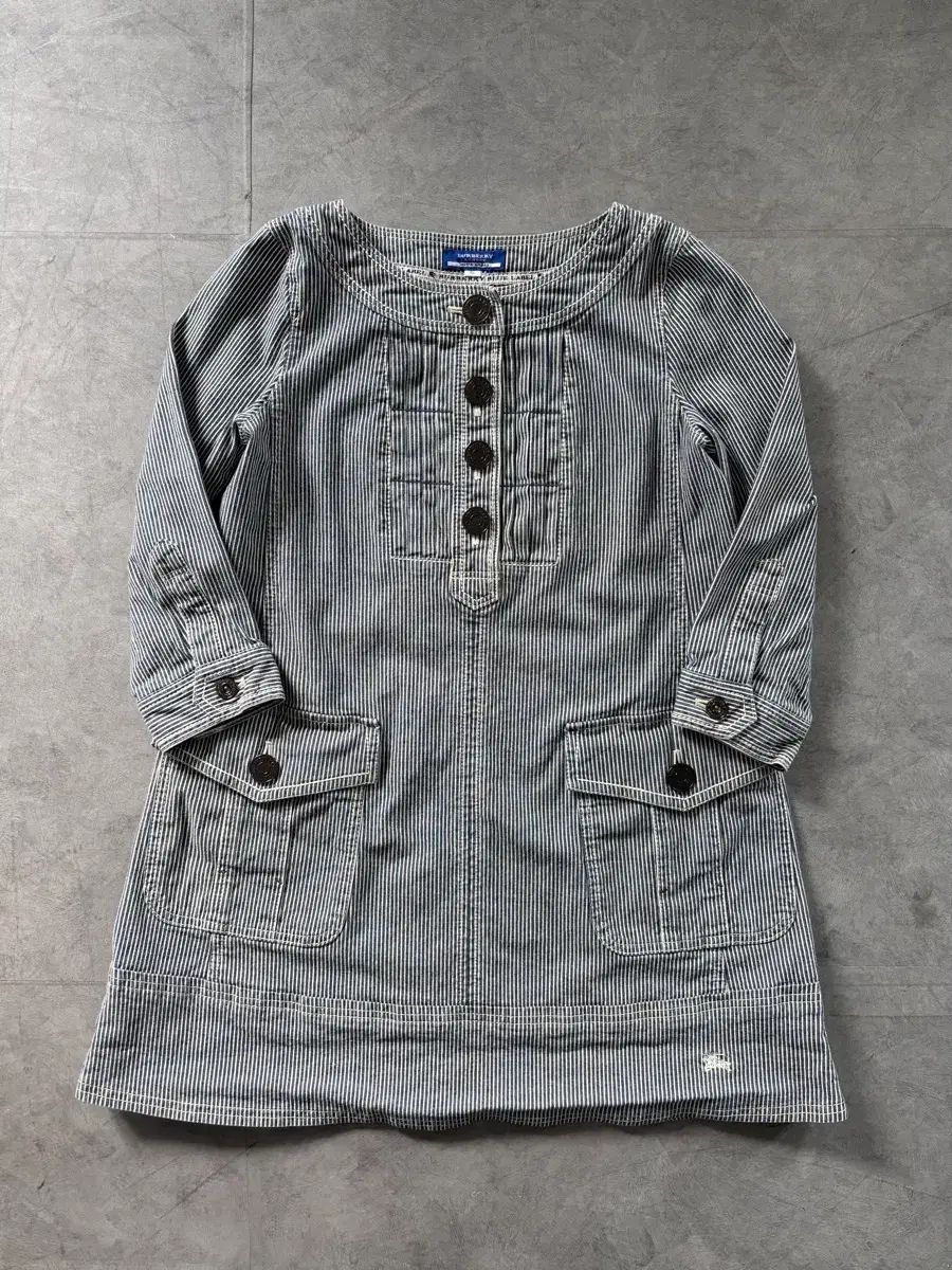 Burberry バーバリー ブルーレーベル ストライプ ワンピース - メルカリ