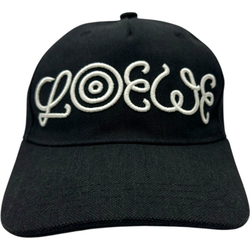 ロエベ LOEWE ロゴ刺繍ベースボールキャップ K664P99X07 ブラック