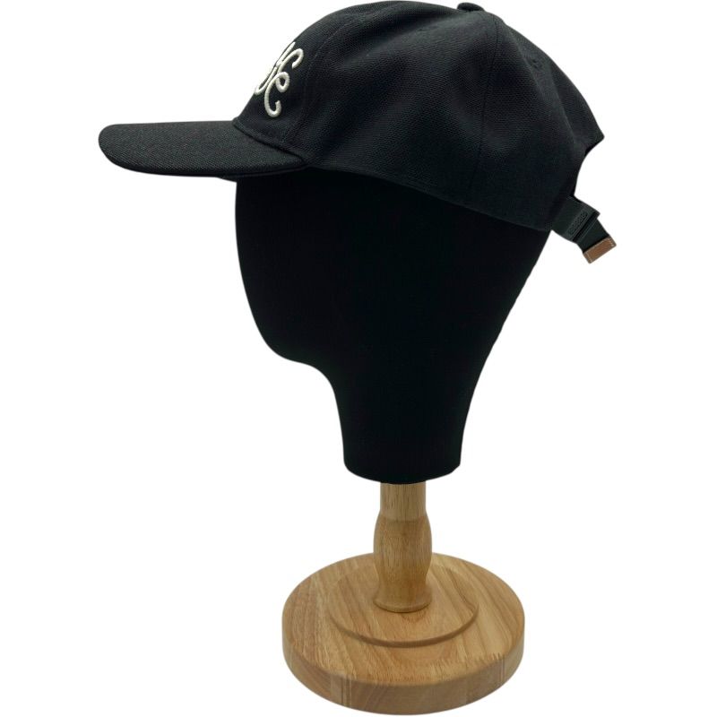 ロエベ LOEWE ロゴ刺繍ベースボールキャップ K664P99X07 ブラック