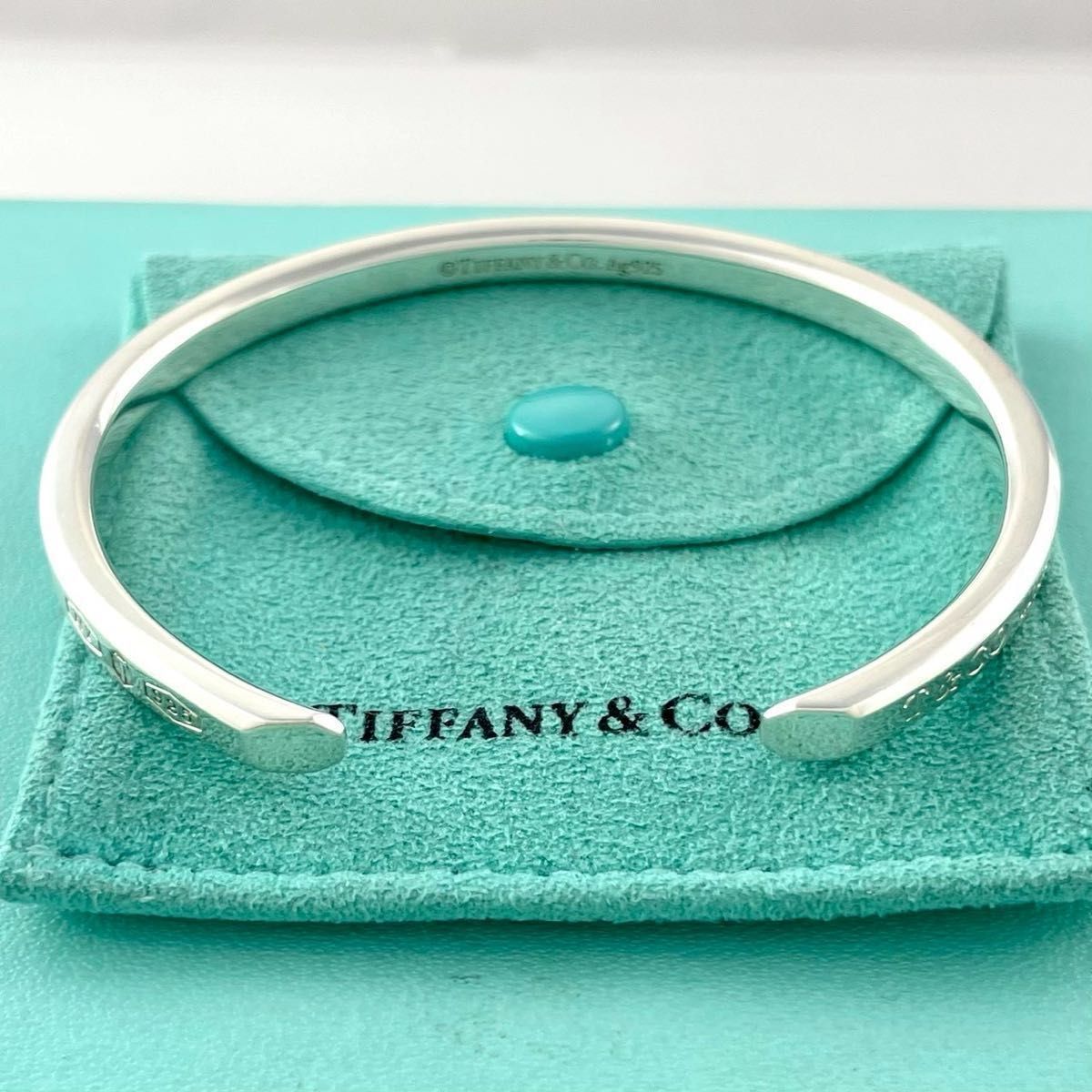 ティファニー 希少 メイカーズ ナロー カフ バングル シルバー P120fe