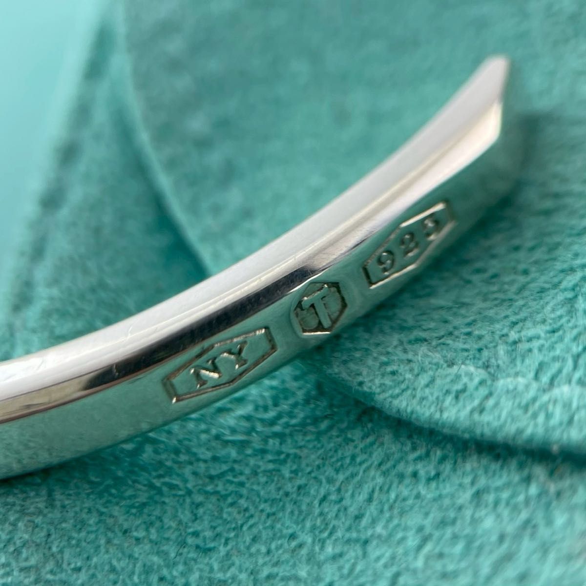 ティファニー 希少 メイカーズ ナロー カフ バングル シルバー P120fe