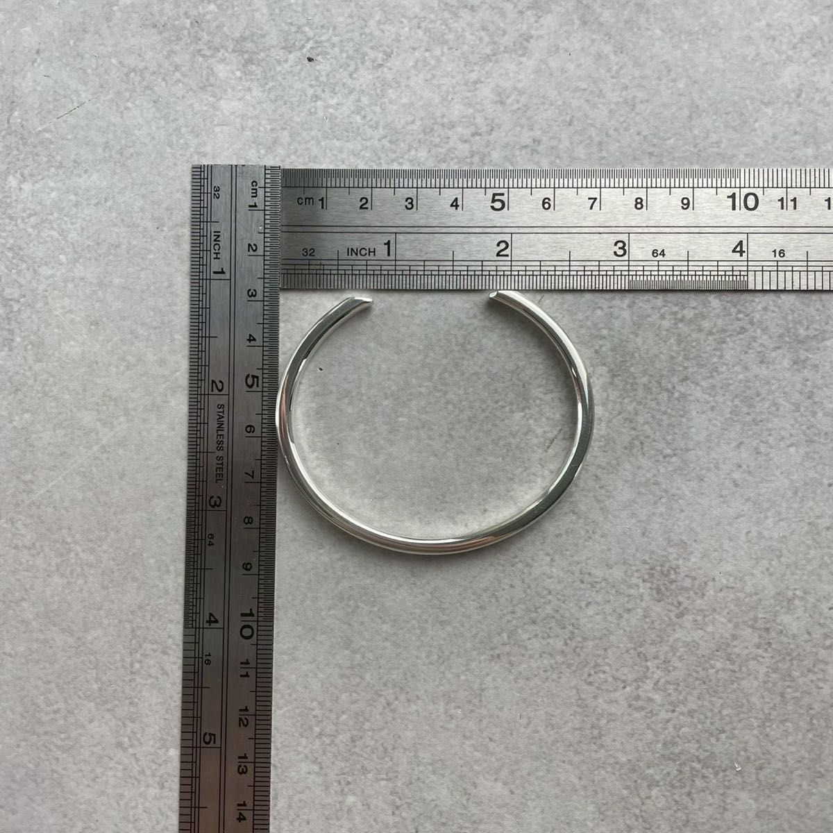 ティファニー 希少 メイカーズ ナロー カフ バングル シルバー P120fe