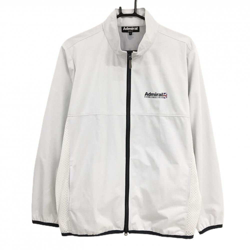 美品】アドミラル ジャケット ライトグレー×ネイビー サイドメッシュ