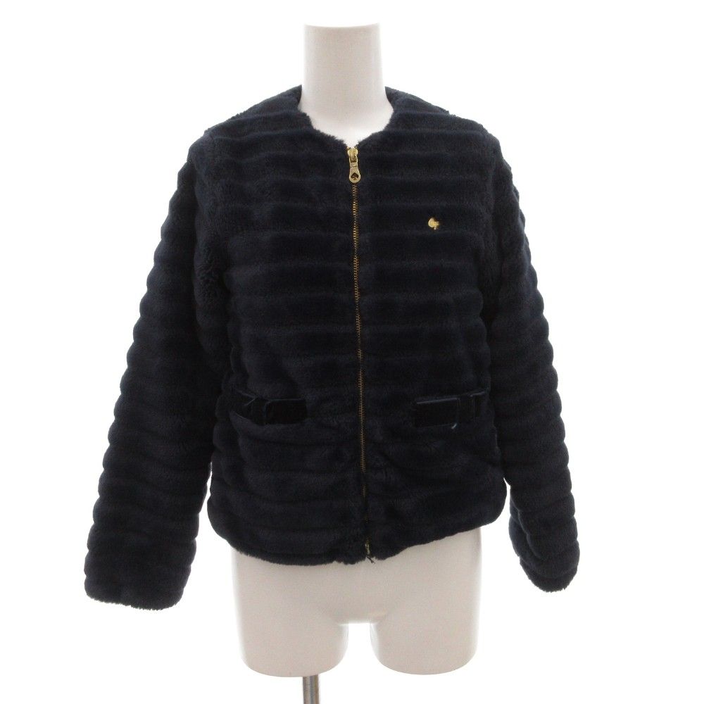 ケイトスペード KATE SPADE ノーカラージャケット ブルゾン フェイク