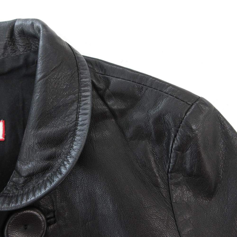 マックス&コー MAX&CO. ラムレザージャケット ジップアップ シープ