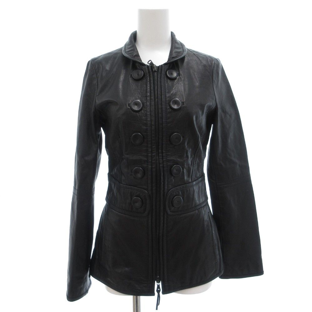 マックス&コー MAX&CO. ラムレザージャケット ジップアップ シープ