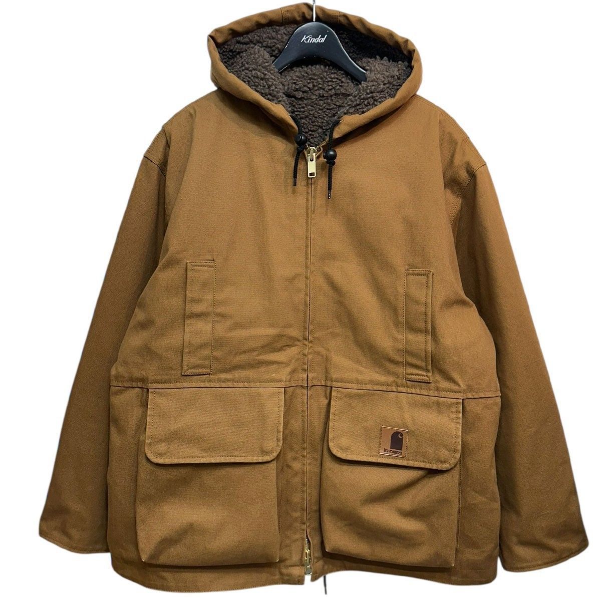 is-ness DUCK FOODED JACKET 裏ボアダックフーデッドジャケット 