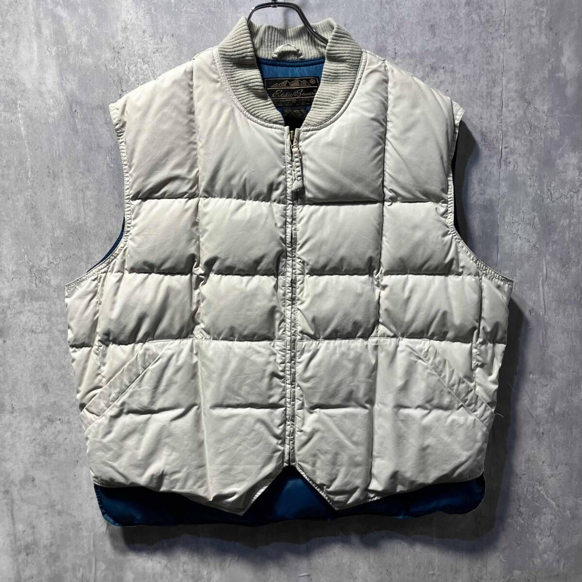 希少 80s Eddie Bauer ダウンベスト リバーシブル 80s EddieBauer