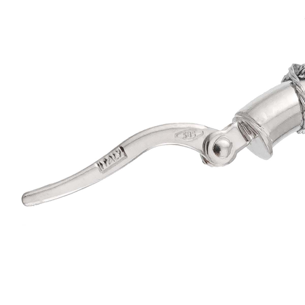 サイモンアルカンタラ SIMON ALCANTARA フープ ピアス 真珠 ヘマタイト